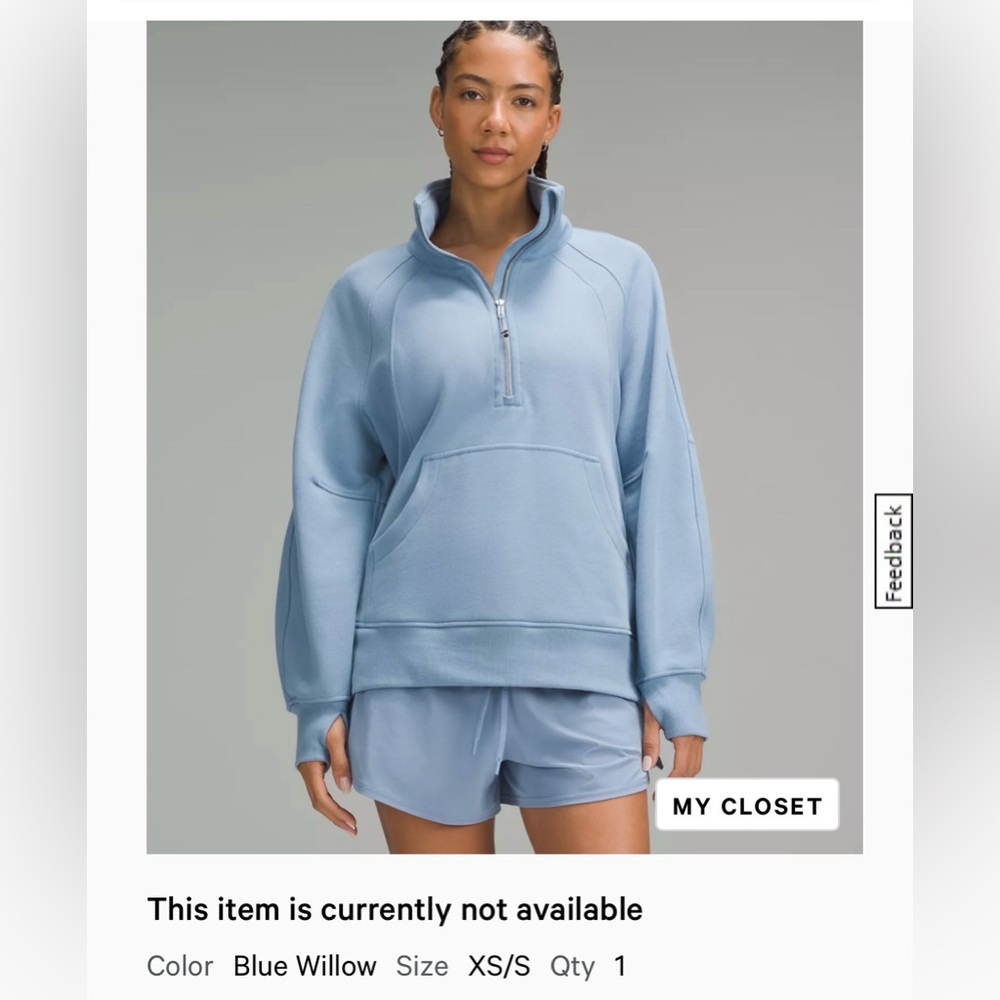 Lululemon Scuba Oversized Funnel Neck Long